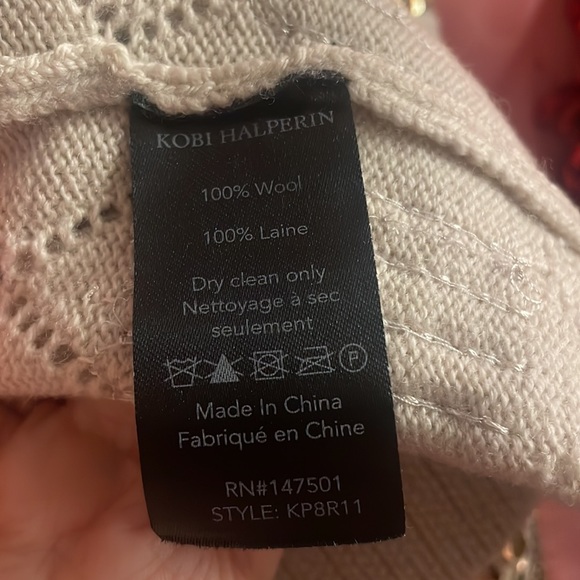 Kobi Halperin Melita 💯 Wool W/Gold Sequin Embellishments.Size XL. NWOT🔺FIRM🔺 - Picture 8 of 12